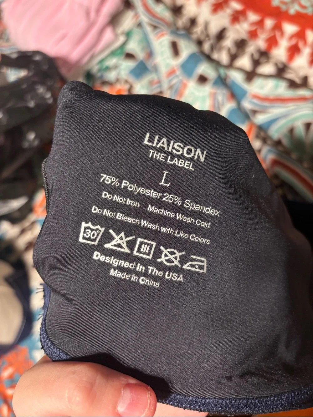 Liaison the Label Navy Sports Bra
